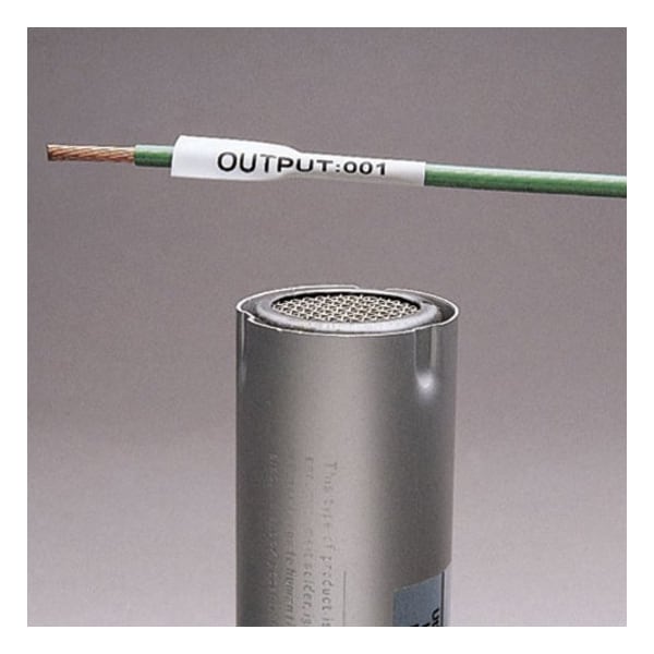 Heat Shrink Label, 3:1 I.D. Shrink Ratio, 0.34 in, Yellow